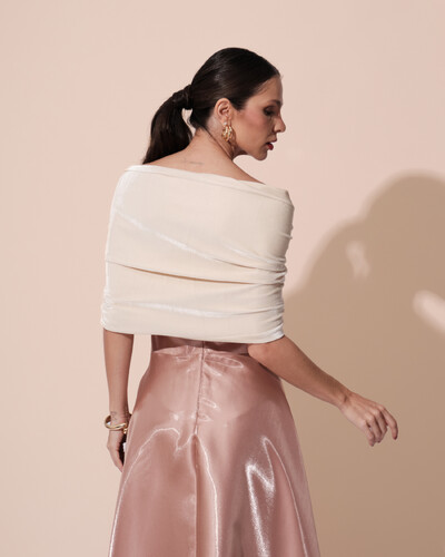 FotoEstola Veludo Bege