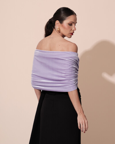 FotoEstola Veludo Lilás