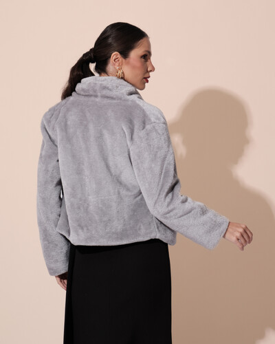 FotoCasaco Fake Fur Cinza New