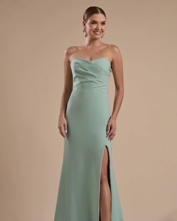 Vestido de Festa Longo Tomara que Caia Alfaiataria Verde Menta