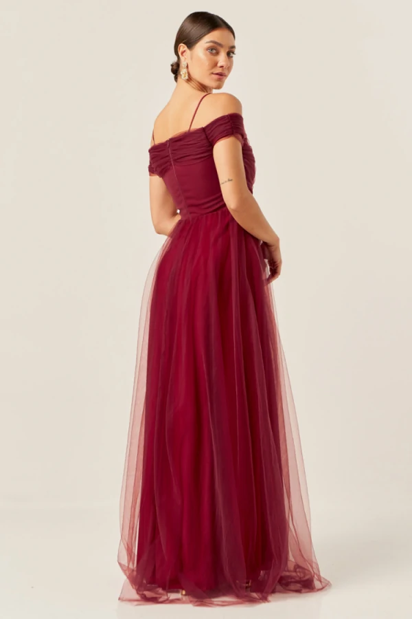 Vestido Longo Manu Marsala
