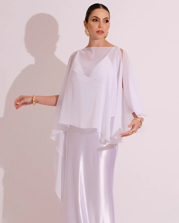 Capa Mil Formas Crepe Branco
