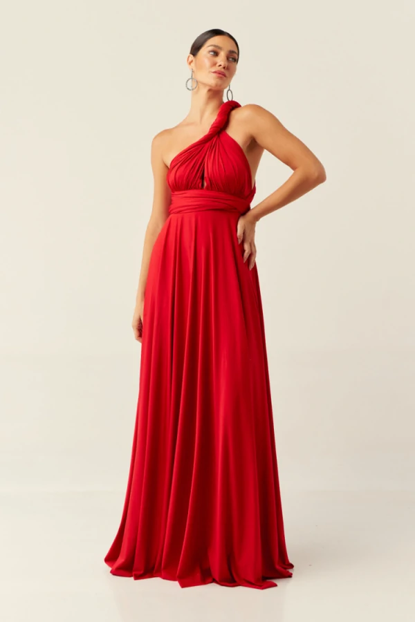 Vestido Longo Milformas Vermelho