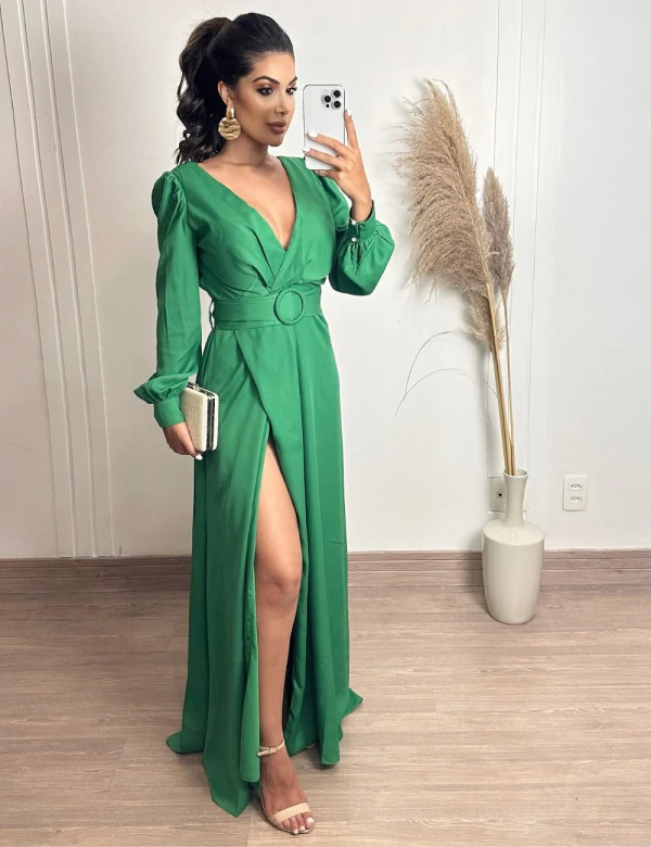 Vestido Longo Michelle Verde