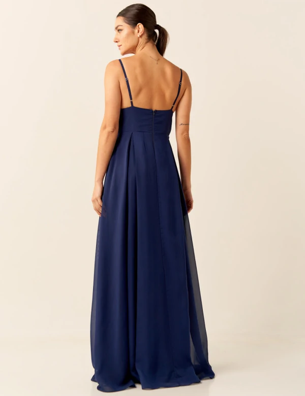 Vestido Longo Joyce Azul Marinho