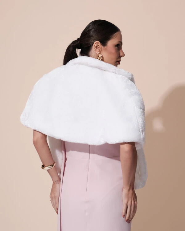 Estola Fake Fur Branco