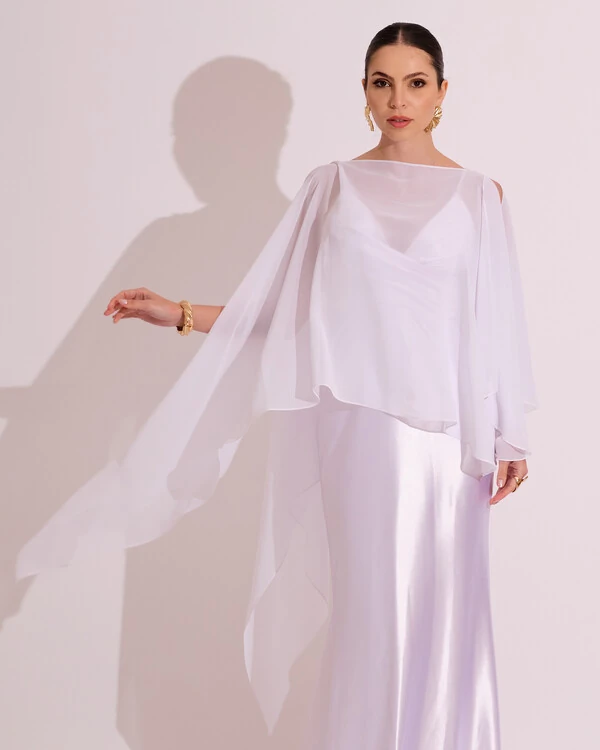 Capa Mil Formas Crepe Branco