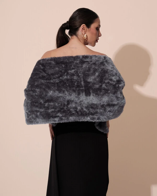 Estola Grafite Fake Fur