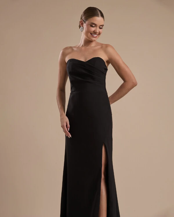 Vestido de Festa Longo Tomara que Caia Alfaiataria Preto