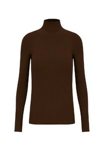 Blusa Gola Alta Marrom