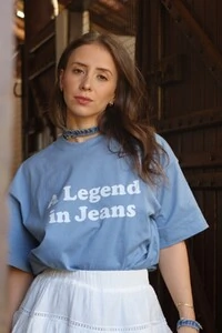 T-Shirt Oversized Azul A Legend In Jeans