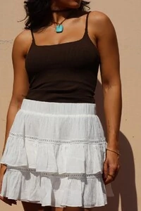 Blusa Alça Ribana Marrom