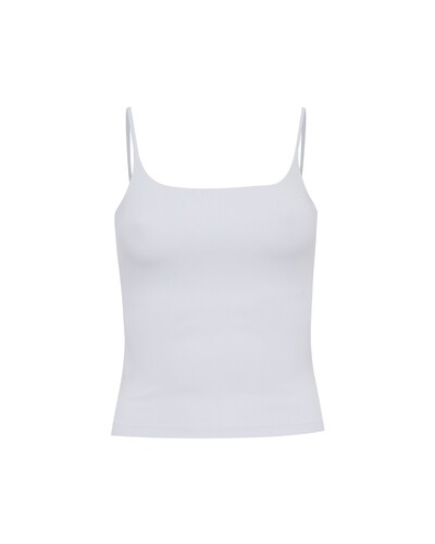 Foto Blusa Alça Ribana Branca