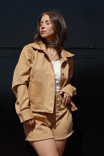 FotoJaqueta Suede Bege