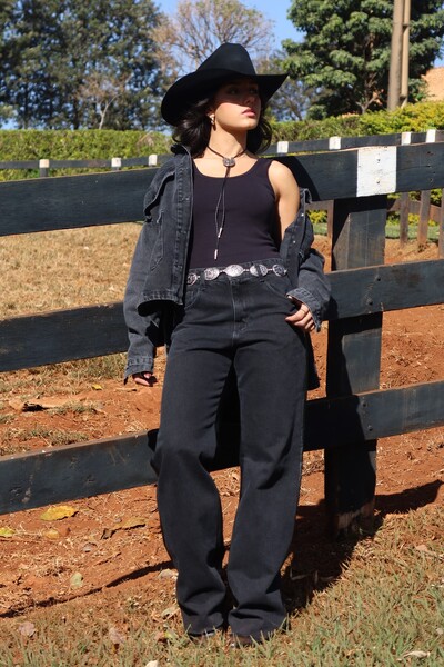 Foto Calça Wide Leg Preta