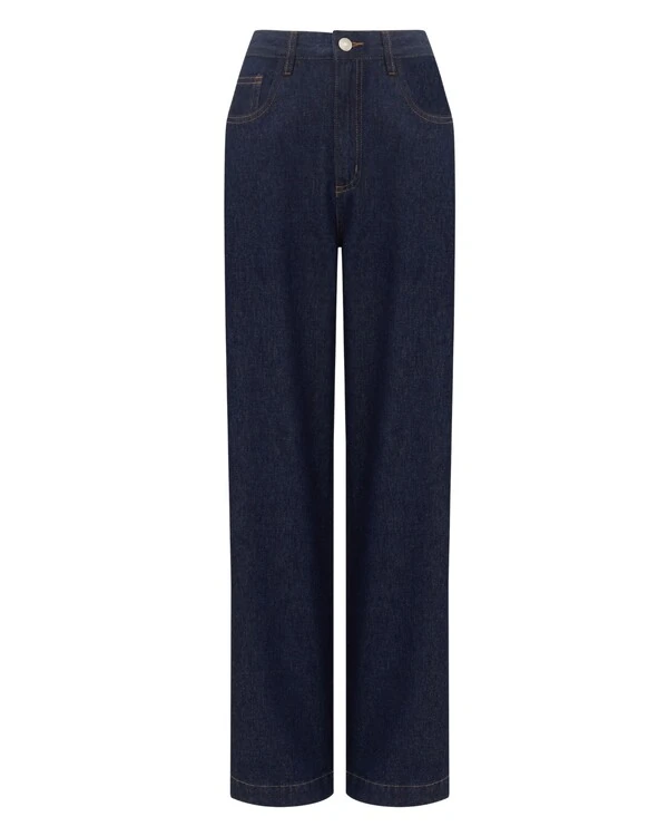 Calça Jeans Reta Escura