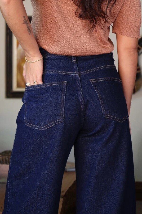 Calça Jeans Reta Escura