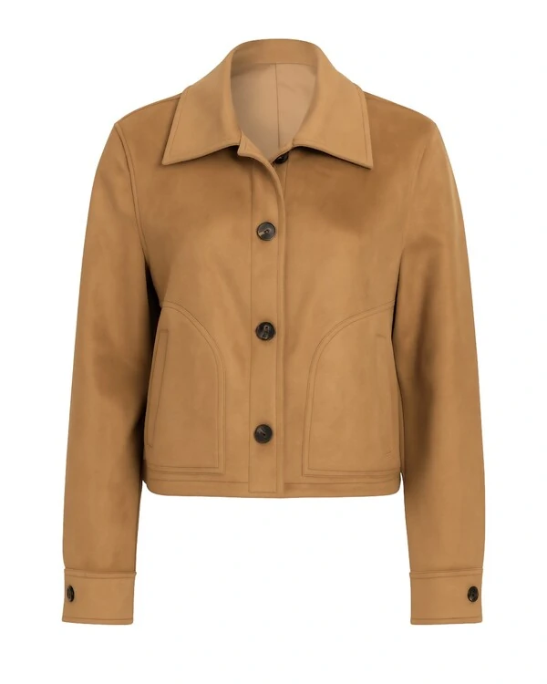 Jaqueta Suede Bege