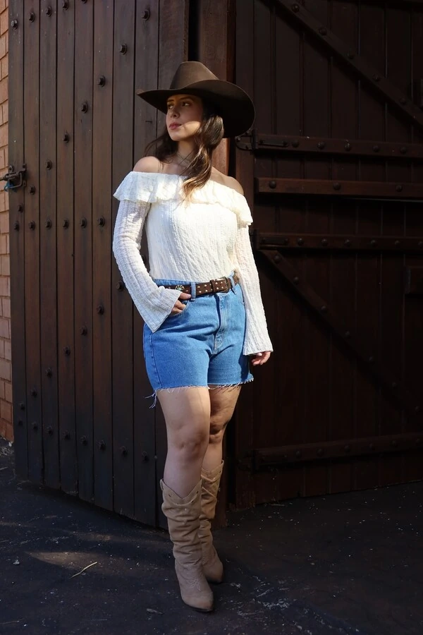 Blusa Ombro a Ombro Renda Off White