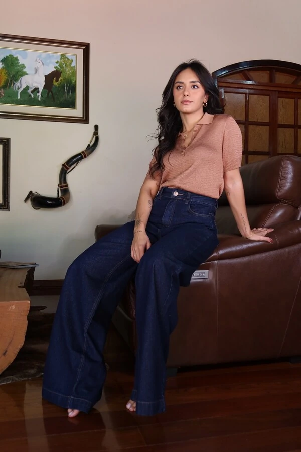 Calça Jeans Reta Escura