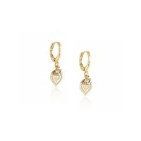 Argola com Pingente Click Banho de Ouro 18K