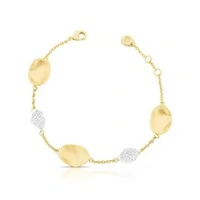 Pulseira Joana - Elegância Delicada com Zircônias e Mix de Banhos
