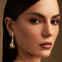 Brinco Catembe com Banho de Ouro 18k