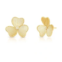 Brinco Aramado com Zircônias e Banho de Ouro 18K