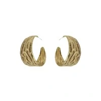 Argola Duna com Banho de Ouro 18K