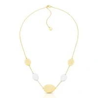 Colar Poncto com Mix de banhos e acabamento Acetinado