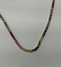 Choker Riviera Primavera com Banho de Ouro 18K