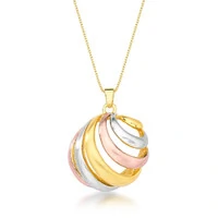 Colar Mix de Banhos com Ouro 18K, Rosé e Ródio Branco Acetinado