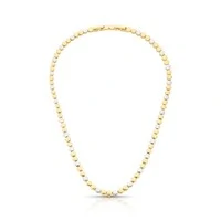 Colar Colmeia com Mix de Banhos Ouro 18K e Ródio Branco