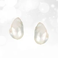 Brinco Atlantis com Pérola Barroca em Prata