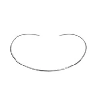 Colar Aro II Banho Ródio Branco