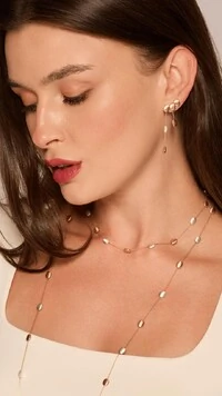 Brinco Harmonia Doppio Mix de banho Acetinado