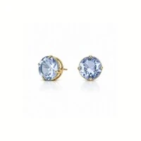 Brinco Riviera com Cristal e Banho de Ouro 18K