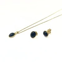 Conjunto Eva com Pedra Estrela e Banho de Ouro 18K