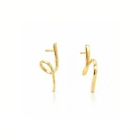 Brinco Mini Verse Banho Ouro 18K