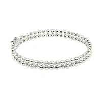 Bracelete Globina com Banho de Ródio Branco