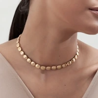 Colar Irene com Banho de Ouro 18K e acabamento acetinado