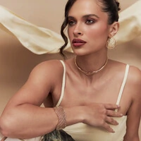 Choker Aramado com Zircônias e Banho de Ouro 18K - Elegância Clássica com Brilho Moderno