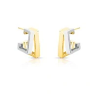 Argola Carré 2 fios Mix de banho