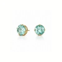 Brinco Riviera com Cristal e Banho de Ouro 18K