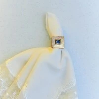 Anel Argent com Cristal, Zircônias e Banho de Ouro 18K