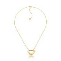 Colar Yolanda Minimalista com Madre Pérola e Banho de Ouro 18K