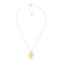 Colar Geo com Mix de Banhos e Acabamento Acetinado