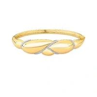 Bracelete Auguri com Zircônias e Banho Ouro 18K | Design Fluido e Sofisticado