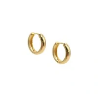 Argola Básica M com Banho de Ouro 18k