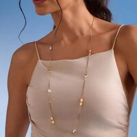 Colar Dots Acetinado com Mix de Banhos